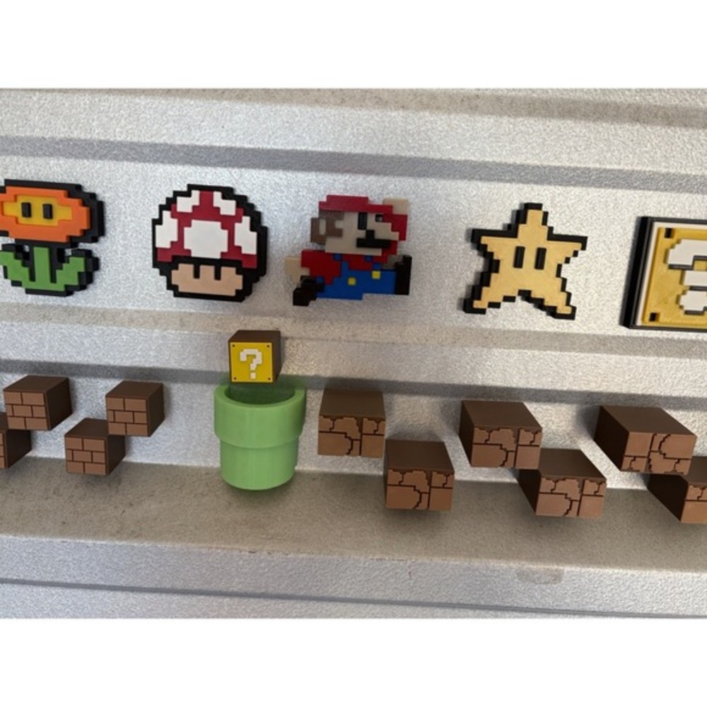 23-PC 3-D Printed‎ Super Mario Brothers Magnets
